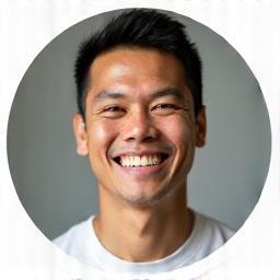 Foto Pak Dani tersenyum